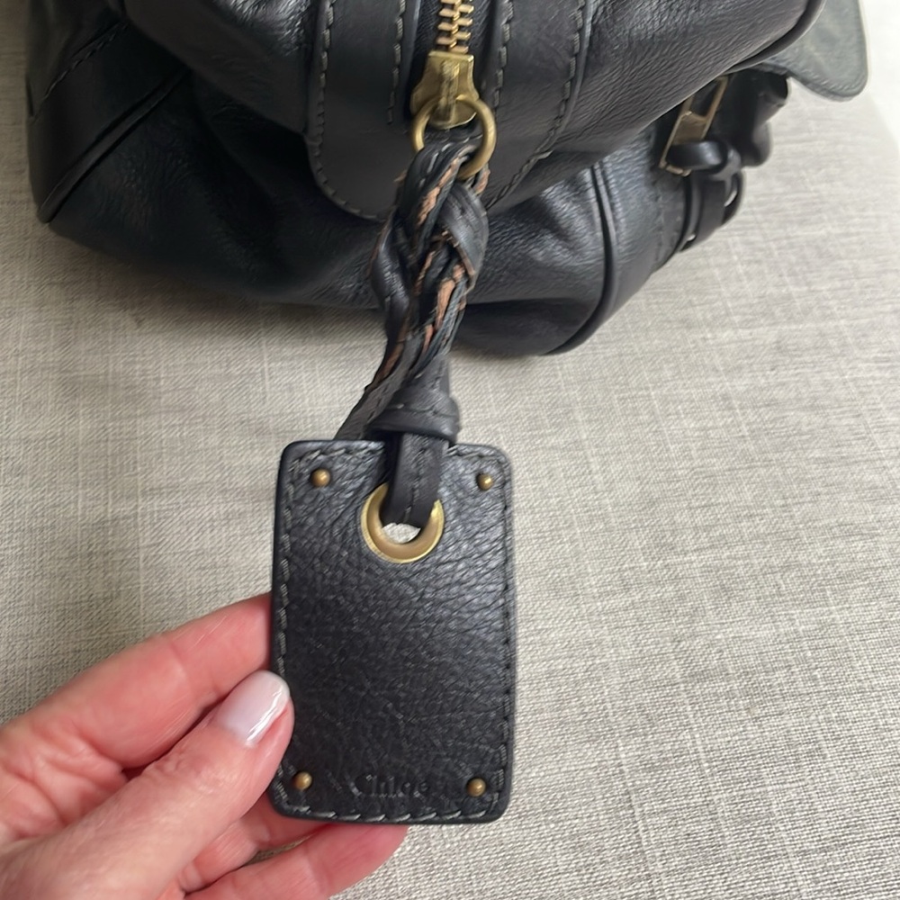 Chloe black leather ACIER bag o/s - Picture 8 of 14